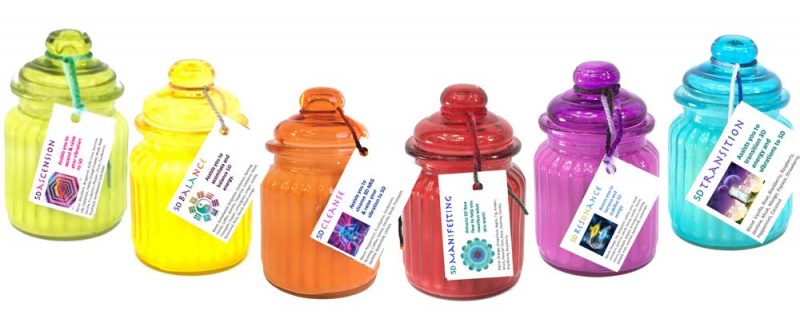 coloured jars