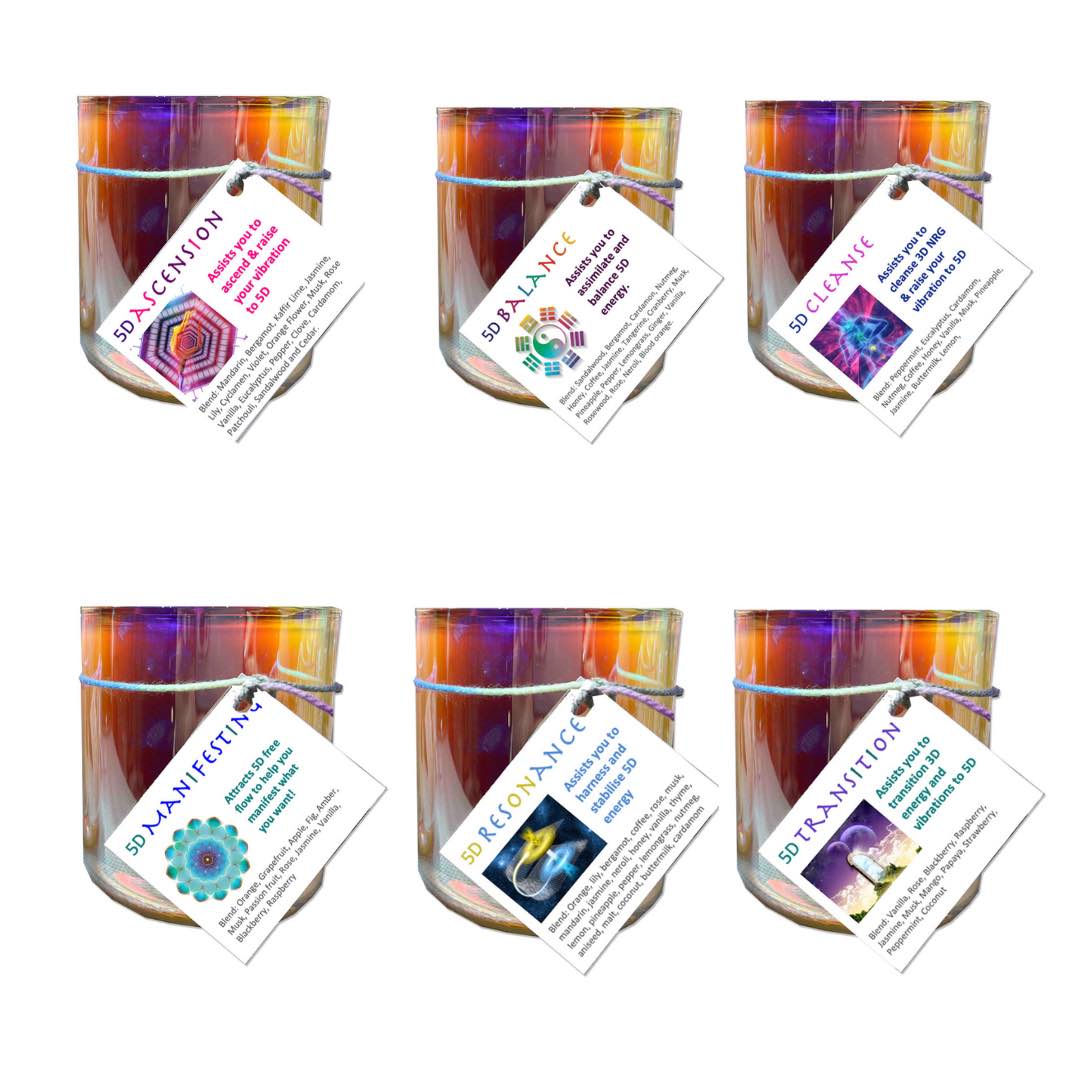 5D Scents 6 pack Holographic Jars Solaz Scents